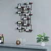 10-Bottle Modern Geometric Wall Mounted Wine Rack – AUD-H0235