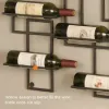 10-Bottle Modern Geometric Wall Mounted Wine Rack – AUD-H0235