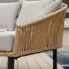 1600mm Rattan Outdoor Daybed with Grey Cushion Pillow Aluminum Frame