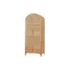 Japandi Woven Rattan Armoire Wardrobe with 2 Doors and 4 Drawers Closet Cabinet