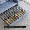 188 cm Full 2-Seater Faux Leather Pull-out Sleeper Sofa with Storage and Side Pockets