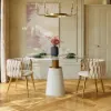 Picture of Sweave Off-White Velvet Dining Chair with Upholstered, 1 Piece