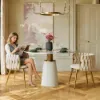 Picture of Sweave Off-White Velvet Dining Chair with Upholstered, 1 Piece