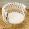 Picture of Sweave Off-White Velvet Dining Chair with Upholstered, 1 Piece