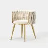 Picture of Sweave Off-White Velvet Dining Chair with Upholstered, 1 Piece