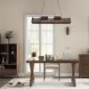 Farmhouse 1500 mm Rectangular Light Walnut Solid Wood Desk