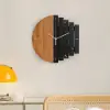 300mm Rustic Abstract Wood Wall Clock For Living Room Home Hanging Artistic Decor Art