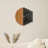 300mm Rustic Abstract Wood Wall Clock For Living Room Home Hanging Artistic Decor Art