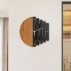 300mm Rustic Abstract Wood Wall Clock For Living Room Home Hanging Artistic Decor Art