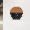 300mm Rustic Abstract Wood Wall Clock For Living Room Home Hanging Artistic Decor Art