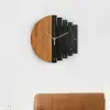 300mm Rustic Abstract Wood Wall Clock For Living Room Home Hanging Artistic Decor Art