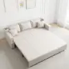 2100 mm Convertible Bed Full Sleeper Sofa Leath-aire Upholstered Storage with Speaker