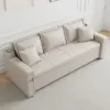 2100 mm Convertible Bed Full Sleeper Sofa Leath-aire Upholstered Storage with Speaker
