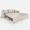 2100 mm Convertible Bed Full Sleeper Sofa Leath-aire Upholstered Storage with Speaker