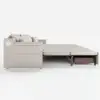 2100 mm Convertible Bed Full Sleeper Sofa Leath-aire Upholstered Storage with Speaker