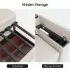 2100 mm Convertible Bed Full Sleeper Sofa Leath-aire Upholstered Storage with Speaker