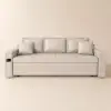 2100 mm Convertible Bed Full Sleeper Sofa Leath-aire Upholstered Storage with Speaker