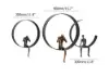 Modern 3D Artistic Figure Metal and Resin Wall Decor in Black