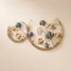 Picture of Modern 3D Hollow-out Ginkgo Leaves Wall Decor Home Metal Round Wall Art in Gold & Gray