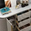 Modern 130 cm Sintered Stone Sideboard with 2 Doors & 3 Drawers