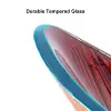 Tempered Glass Multicolour Teardrop-Shaped Bathroom Countertop Basin Wash Basin