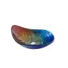Tempered Glass Multicolour Teardrop-Shaped Bathroom Countertop Basin Wash Basin