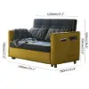 Cotton - Linen small Sofa Bed