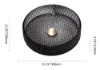 Picture of 390mm Countertop Transparent Diamond Shaped Crystal Glass Bathroom Wash Basin in Black