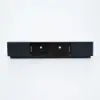 Modern 2210 mm TV Stand with Sintered Stone Top, Glass Doors & 4 Drawers