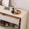 Dolawn 140 cm Light Khaki Wood Sideboard with Tray Wine Rack
