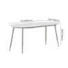 7 Pieces 1800mm Outdoor Sintered Stone Top Dining Table Set with Rope Woven Armchairs