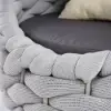Cocaro Outdoor Aluminium & Rope Weave Lounge Chair in Grey