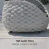 Cocaro Outdoor Aluminium & Rope Weave Lounge Chair in Grey