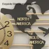 960mm Modern Metal Large Map Wall Clock Decor Creative Silent Clocks Art for Living Room
