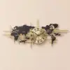 960mm Modern Metal Large Map Wall Clock Decor Creative Silent Clocks Art for Living Room