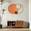 Modern Big Metal Geometric Circles Wall Decor Unique Home Living Room Hanging Wall Art