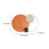 Modern Big Metal Geometric Circles Wall Decor Unique Home Living Room Hanging Wall Art