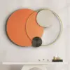 Modern Big Metal Geometric Circles Wall Decor Unique Home Living Room Hanging Wall Art