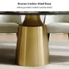 63" Affordable Luxury Modern Oval Sintered Stone Dining Table Seats 4 People