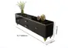 Modern 79" Black TV Stand with 4 Doors and 2 Drawers