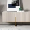 Grovyn 2000mm Sintered Stone Top Fluted TV Stand with Storage
