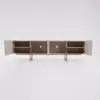 Grovyn 2000mm Sintered Stone Top Fluted TV Stand with Storage