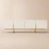 Grovyn 2000mm Sintered Stone Top Fluted TV Stand with Storage