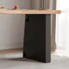 1600mm Industrial Natural & Black Rectangular Office Desk Sturdy Pine Wood Computer Desk