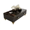 Chift 1300mm Modern Marble Coffee Table & Storage Drawers Gold Stainless Steel Legs
