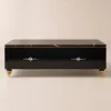 Chift 1300mm Modern Marble Coffee Table & Storage Drawers Gold Stainless Steel Legs
