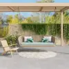 Traditional Wide Outdoor Woven Rope Swing Sofa Hanging Chair with Cushion