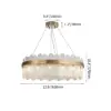 Modern Round 10-Light Tiered Clear Glass Chandelier