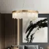 Modern Round 6-Light Tiered Clear Glass Chandelier
