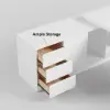 Modern 1803 mm L-Shaped White Executive Desk with Left Hand Return